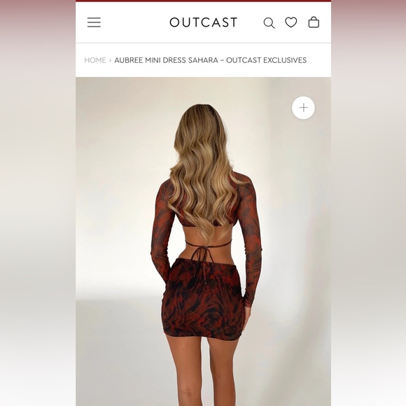 OUTCAST AUBREE MINI DRESS SAHARA - Picture 3 of 4